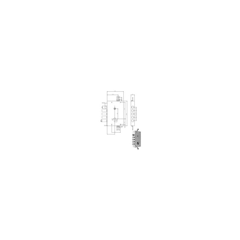 SERRATURA SIC.TRIPLICE DX/SX 668.0328.0GF0 ISEO