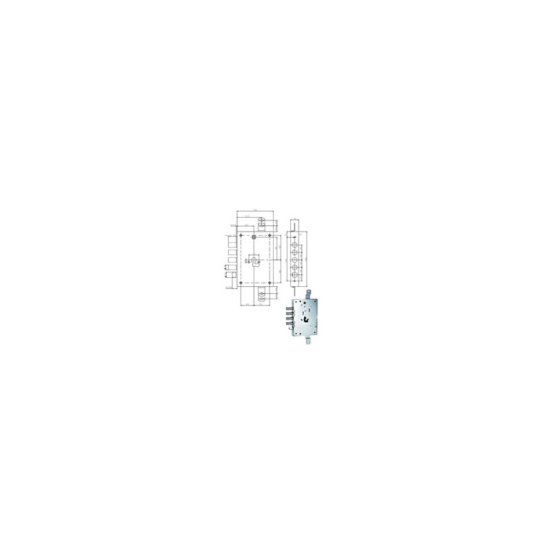 SERRATURA SIC.TRIPLICE E63 668.0328.0G00 ISEO