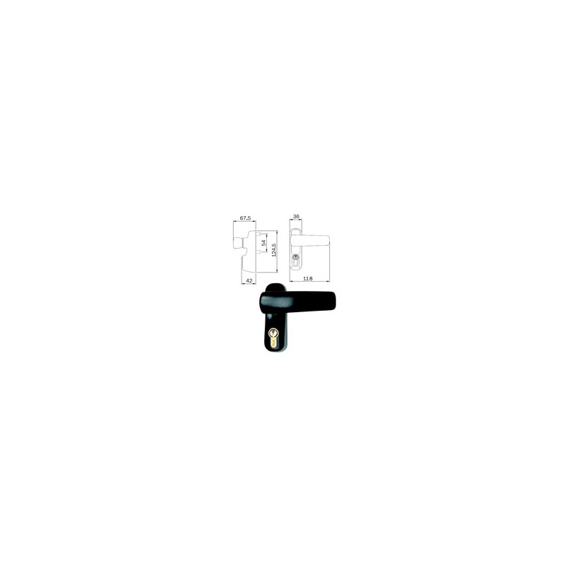 COMANDO ESTERNO MANIGLIONI IDEA 94021005 ISEO