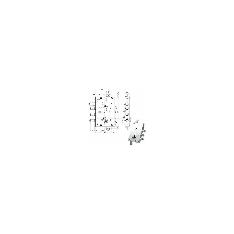 SERRATURA SIC.TRIPLICE int 37        82515 MOTTURA