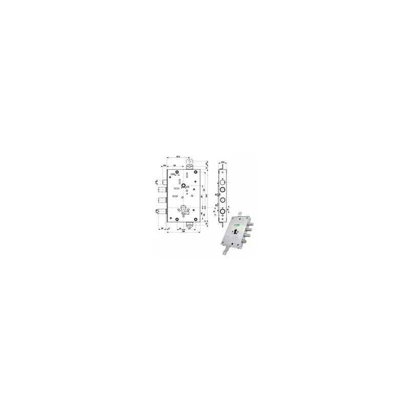SERRATURA SIC.TRIPLICE int 37 82571 MOTTURA