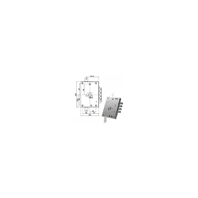 SERRATURA SIC.TRIPLICE               89257 MOTTURA