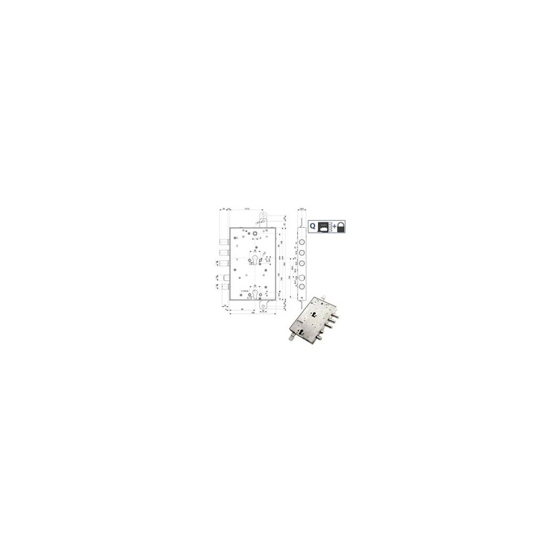 SERRATURA SIC.TRIPLICE SX 89859 MOTTURA