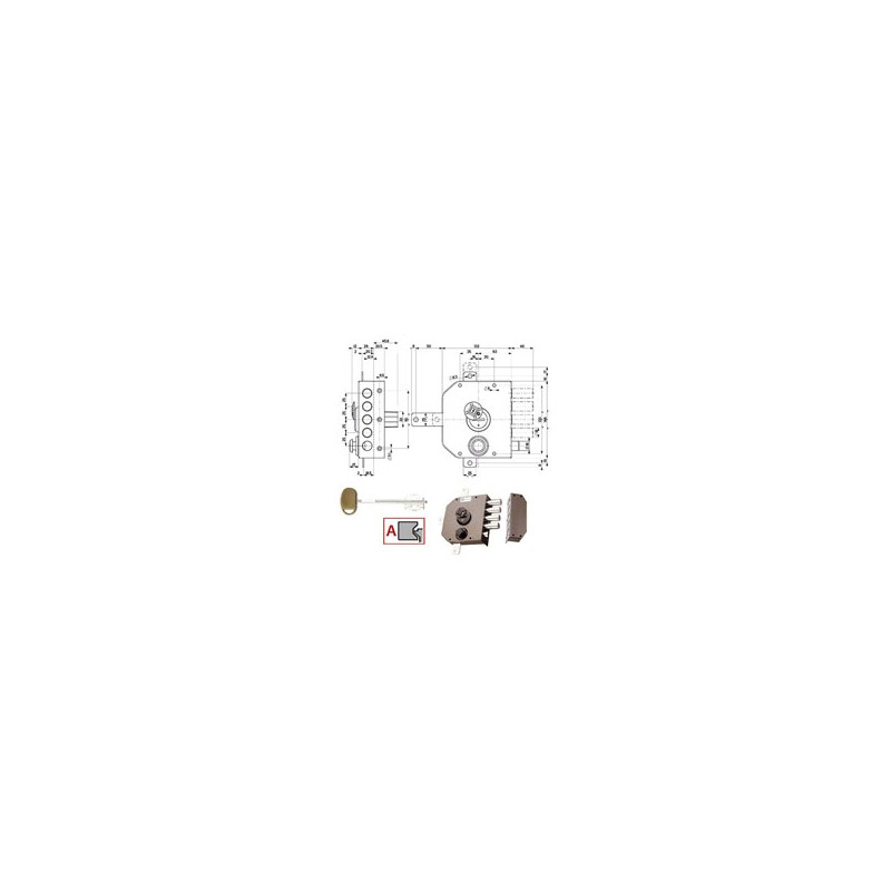 SERRATURA SIC.QUINTUPL.SX DM SCROCCO 20550 MOTTURA