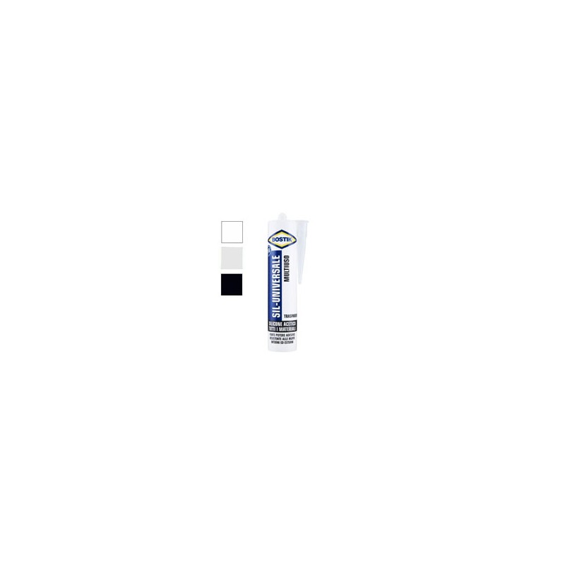 SILICONE ACETICO UNIVERSALE NERO ml 280 BOSTIK