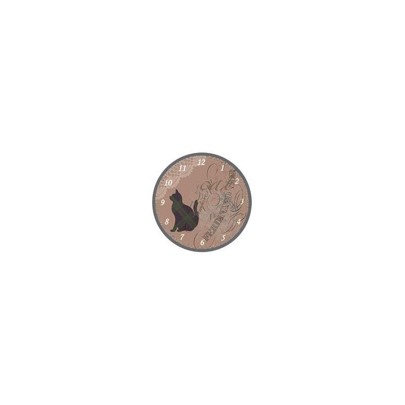 OROLOGIO MURO GATTO NERO cm 30 XTRA 10883