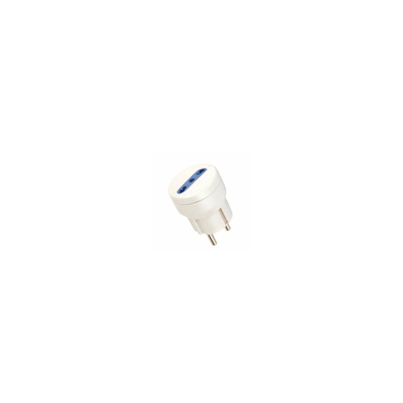 ADATTATORE 10/16A+T SCHUKO BIANCO    SYNTESY 05273