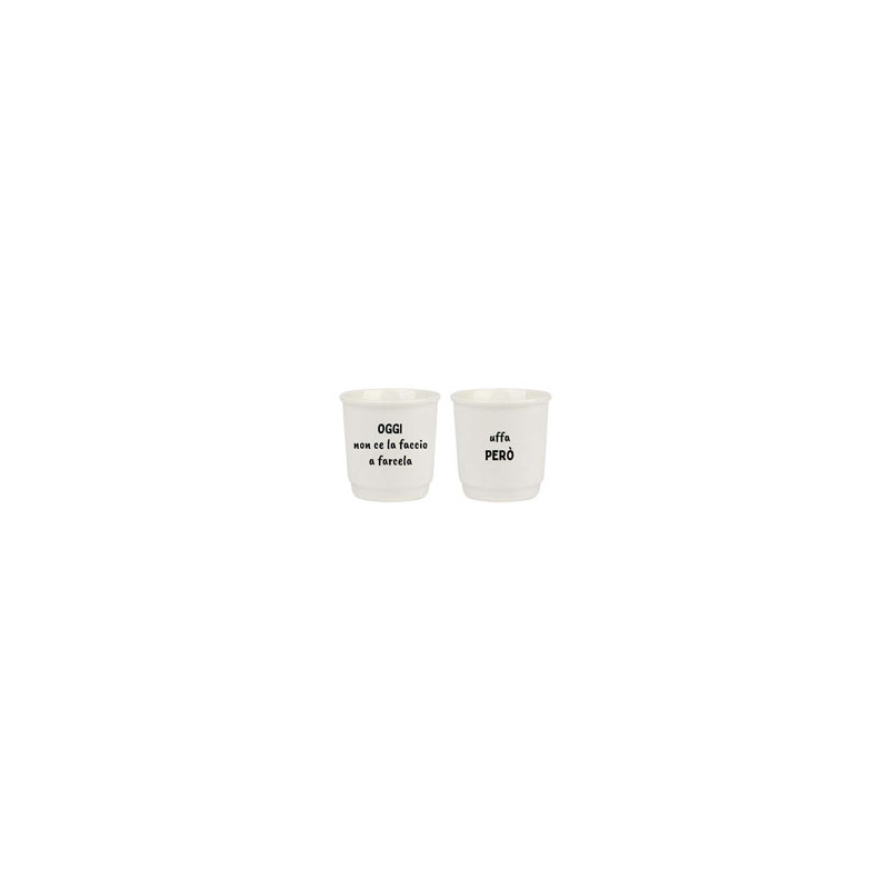 TAZZA CAFFE CERAMICA OGGI ml 90 Pz 2 SOOR