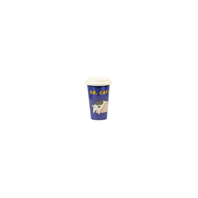 TAZZA MUG CERAMICA COPERCHIO OH CATS   ml 260 SOOR