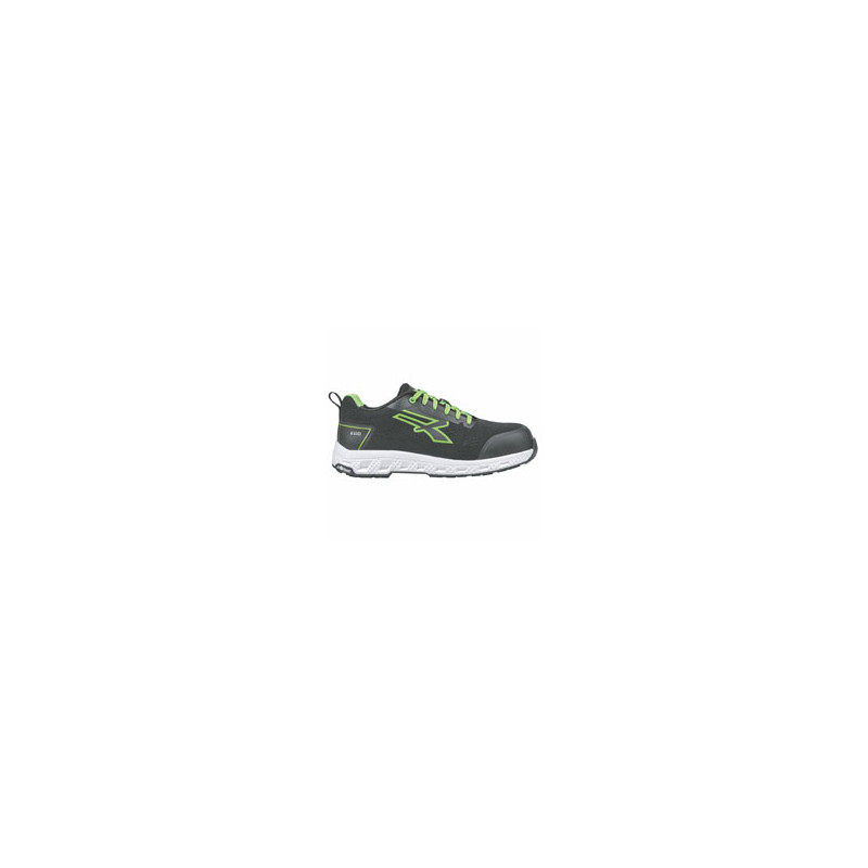 SCARPE ATON NERO/VERDE BASSE 42         S1P UPOWER
