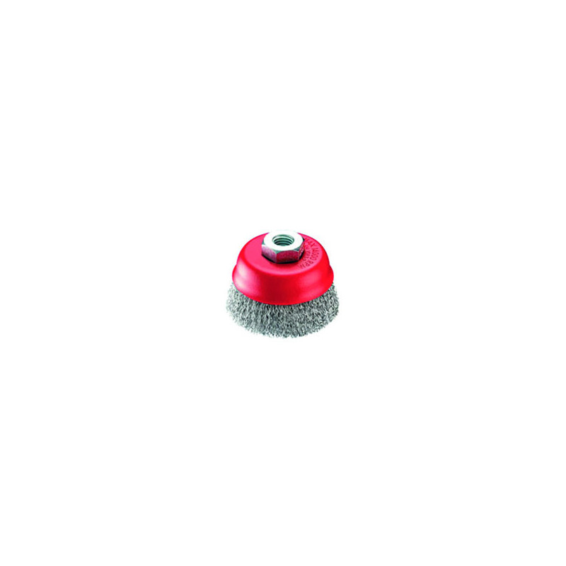 SPAZZOLA TAZZA 75 MA14 ZINCATA EXCEL 09301