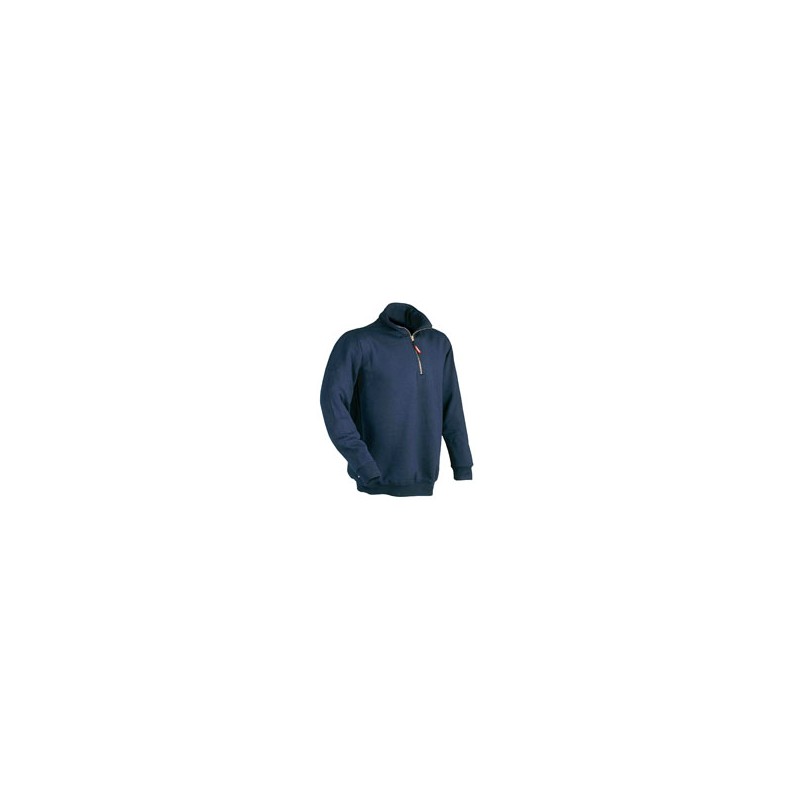 FELPA ZIP CORTA BLU M                  VERENA ISSA