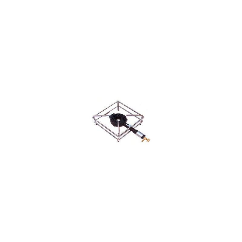 FORNELLONE GAS GPL 4 PIEDI CROMATO 30x30