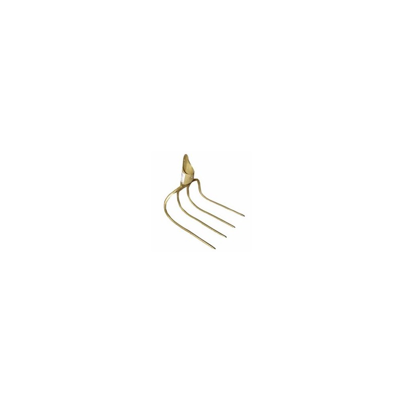FORCA 4 DENTI PIEGATI ORO ILCAMPO 02216