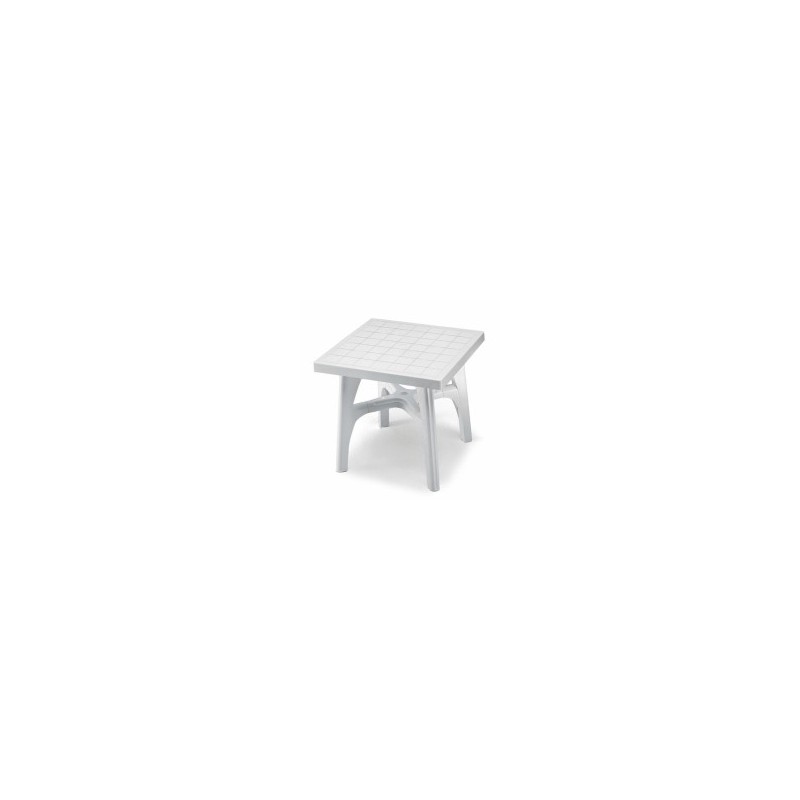 TAVOLO RESINA QUADROMAX BIANCO 80x 80 1015 SCAB