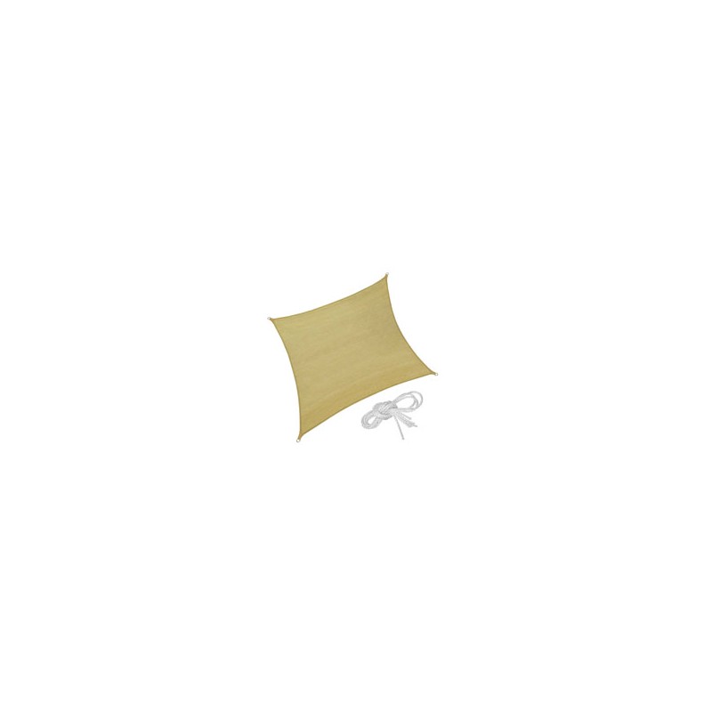 VELA OMBREGGIANTE BEIGE QUADRA 3x3 TREX 08586