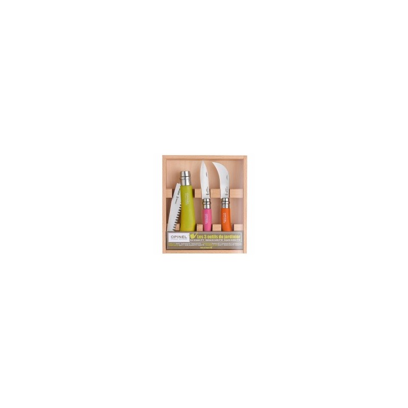 COLTELLI VIROBLOC GIARDINIERE SET Pz 3 OPINEL