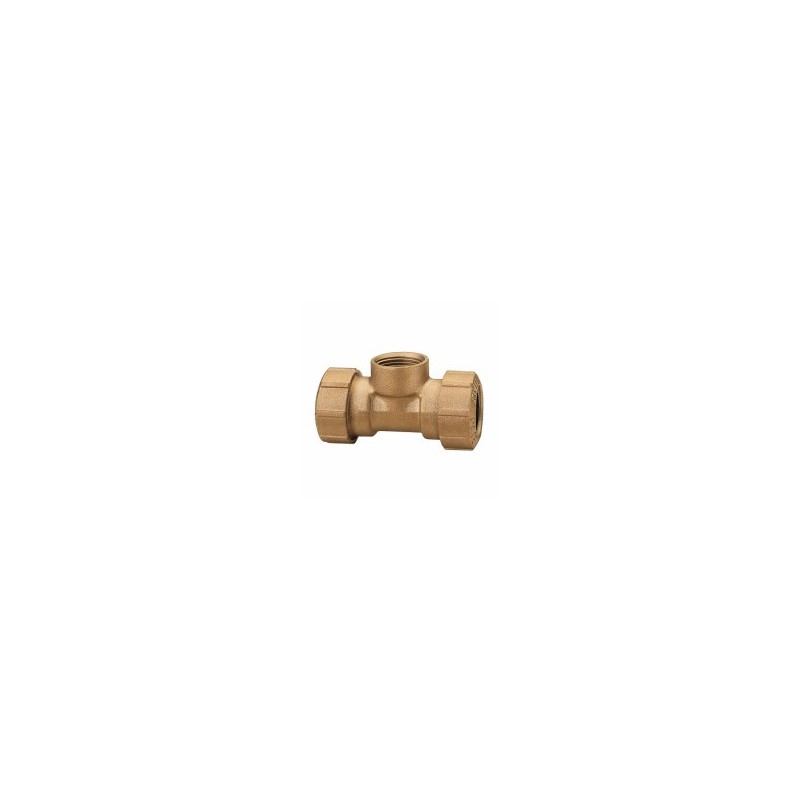 RACCORDO PRESSIONE OTTONE T F 1/2" MM 20 ENOLGAS