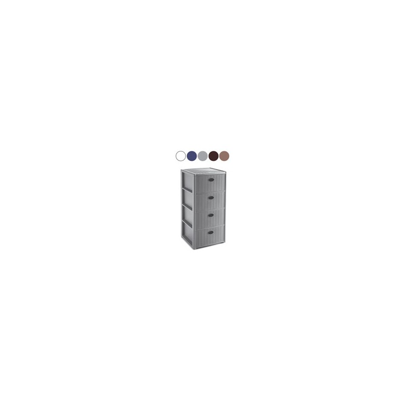 CASSETTIERA P.4 ELEGANCE BIAN. 40x40 h 80 STEFANPL