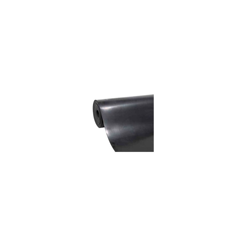 PAVIMENTO GOMMA LISCIO mm 3,0 h 120 m 5 NERO