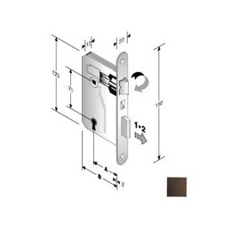 SERRATURA PATENT mm 8x70...