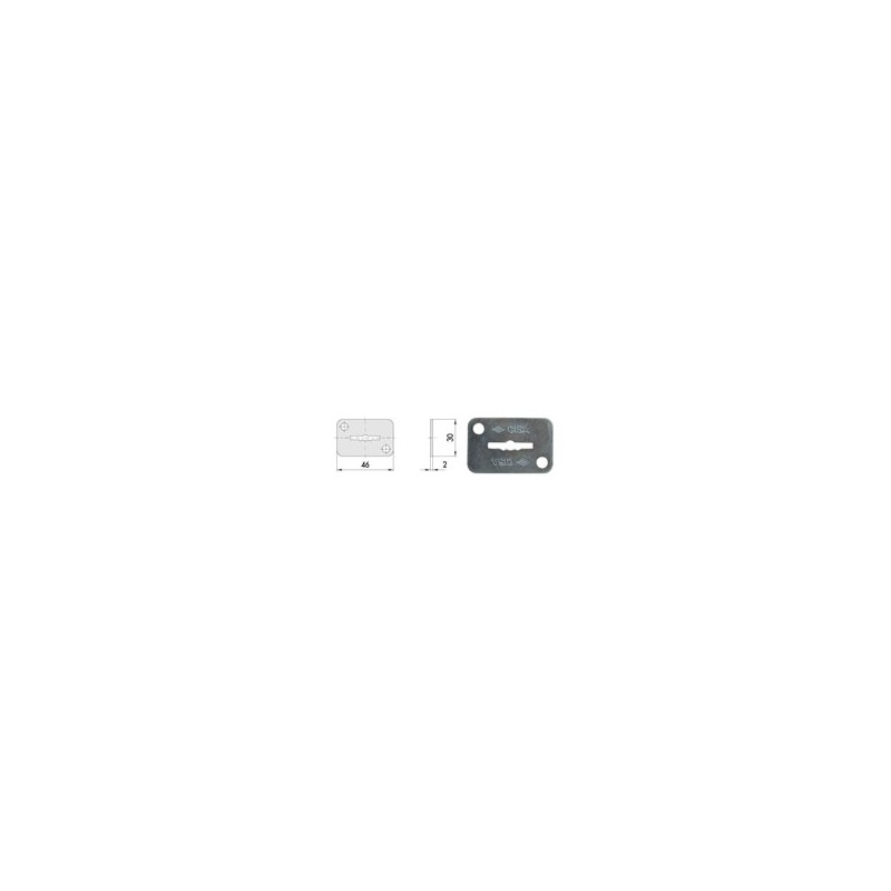 BOCCHETTA RETTANGOLARE DM 06124-02-0 CISA