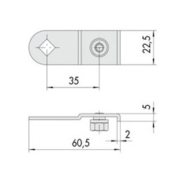 SBALZO ASTE mm 60,5 Pz 2...