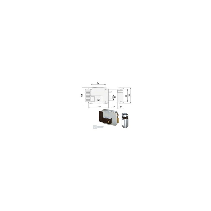 ELETTROSERRATURA APP.FERRO SX 11921-60-2 CISA