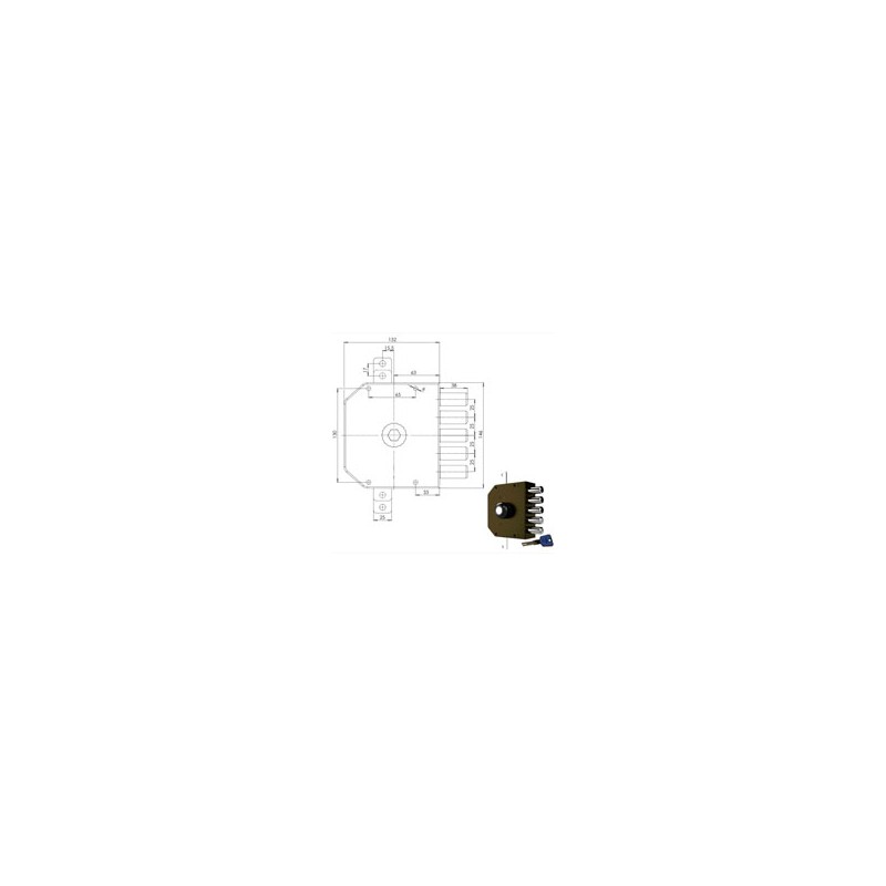 SERRATURA SIC.TRIPLICE SX POMPA 3200 MC CR
