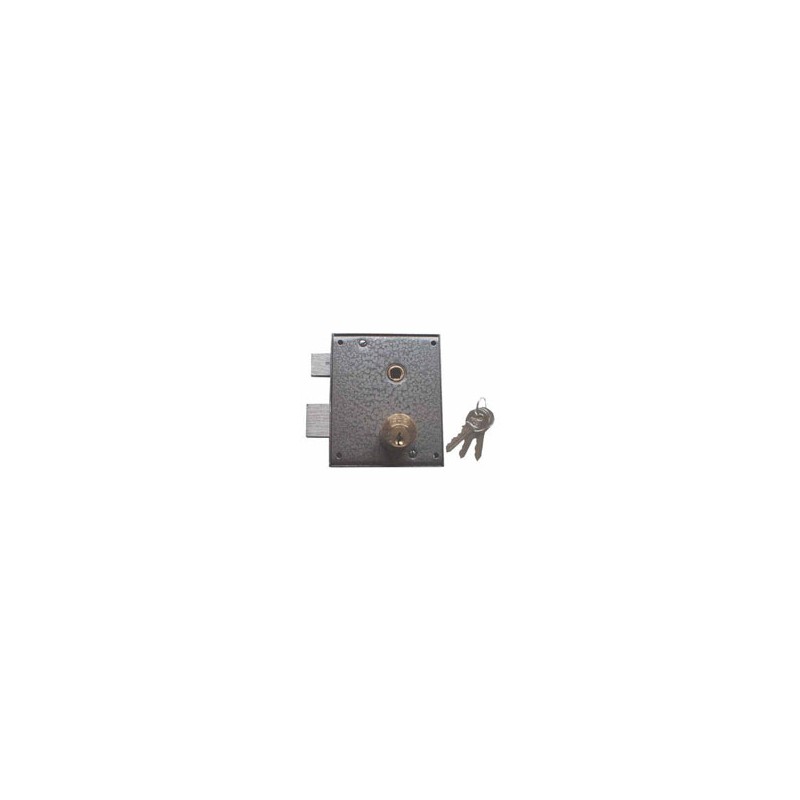 SERRATURA PORTE FERRO CILINDRO LUNGO DX 611 FPB