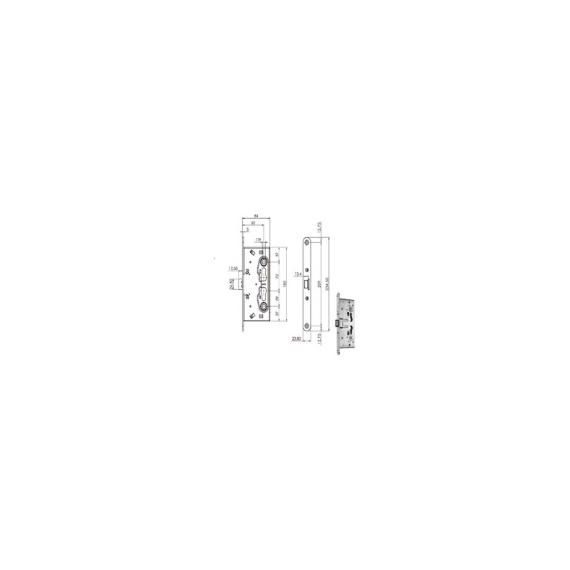 SERRATURA INF.TAGLIAFUOCO Q9 214110 ISEO