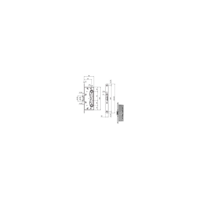 SERRATURA INF.TAGLIAFUOCO Q9 216120 ISEO