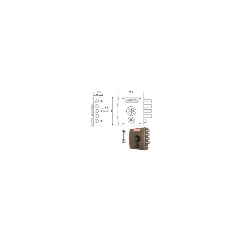 SERRATURA SIC.SEMPLICE DX DM 1151 KASSEL