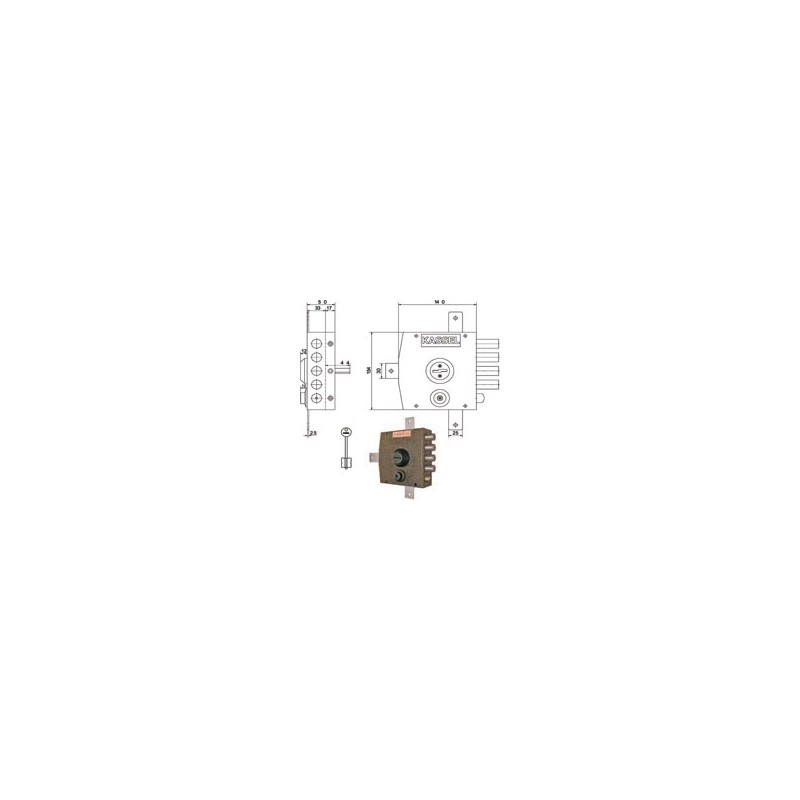 SERRATURA SIC.QUINTUPLICE DX DM 1551 KASSEL