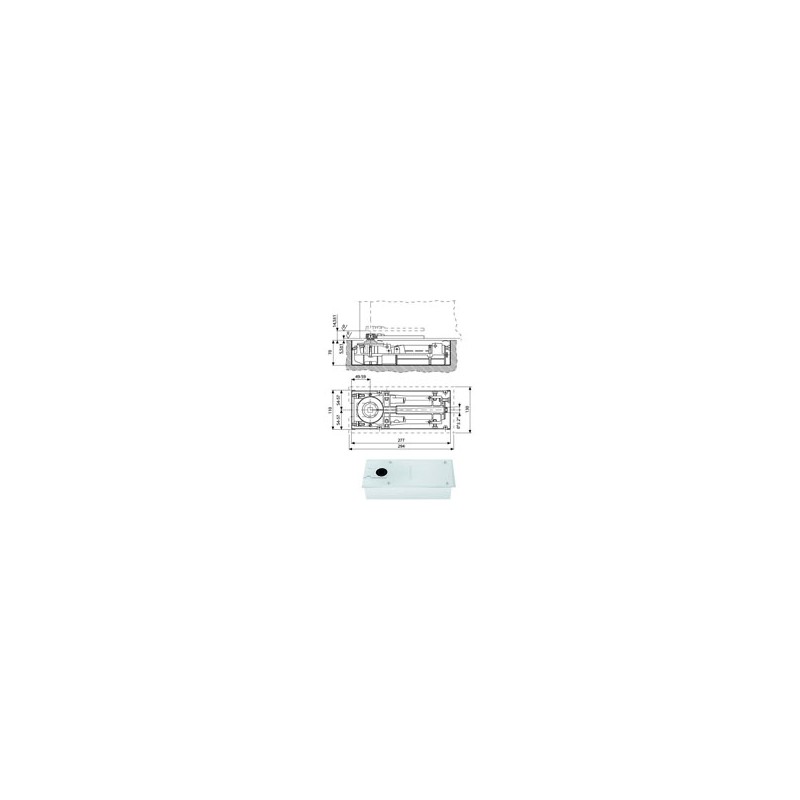 CHIUDIPORTA PAVIMENTO 90^ DC477-5 ASSA ABLOY