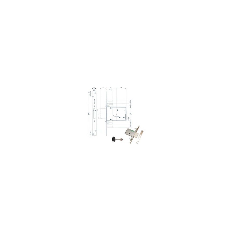 SERRATURA INFILARE FERRO             40705 MOTTURA