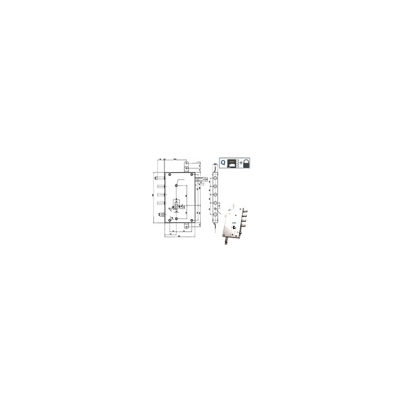 SERRATURA SIC.QUINTUPL.DX SCROCCO 85462 MOTTURA