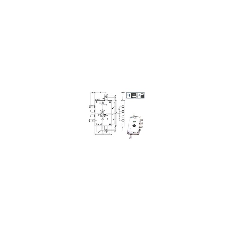 SERRATURA SIC.TRIPLICE DX int 37     85571 MOTTURA