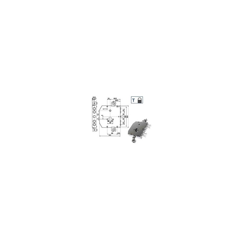 SERRATURA SIC.TRIPLICE 89E30 MOTTURA