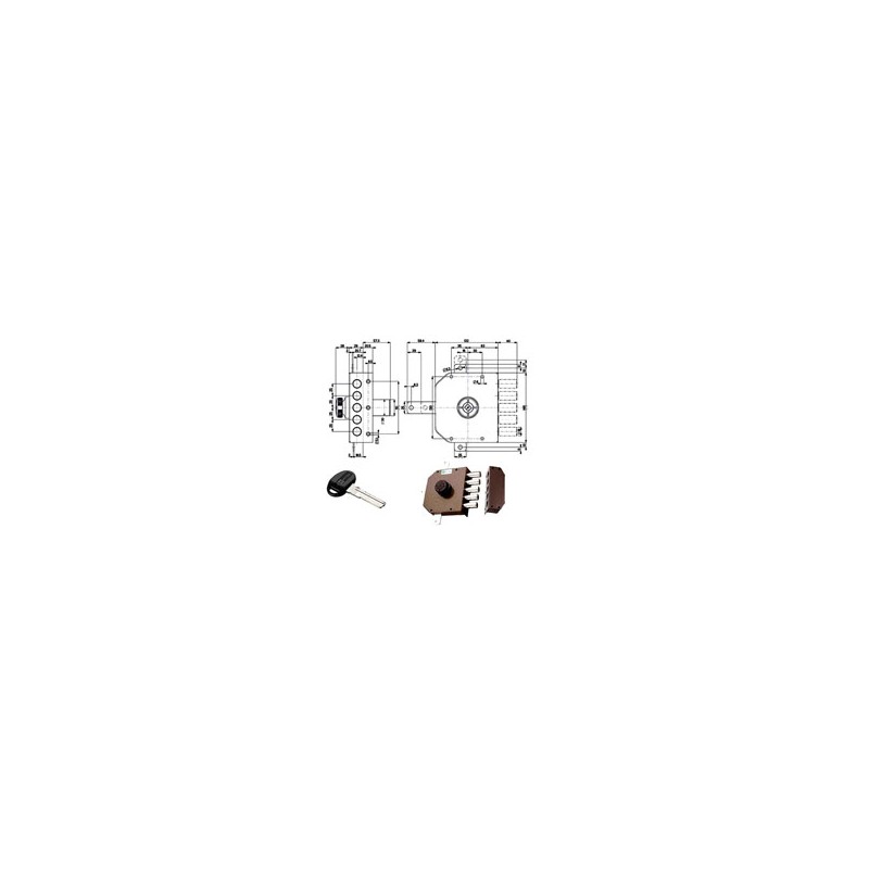 SERRATURA SIC.QUINTUPL.DX POMPA      30641 MOTTURA