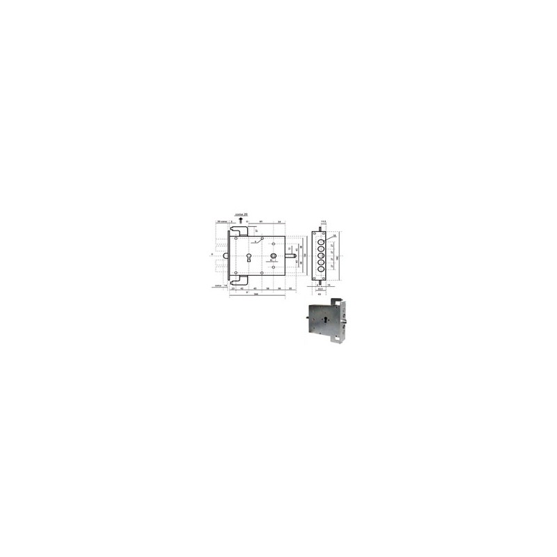 SERRATURA SIC.TRIPLICE SX CIL. 1900N4CIL POTENT