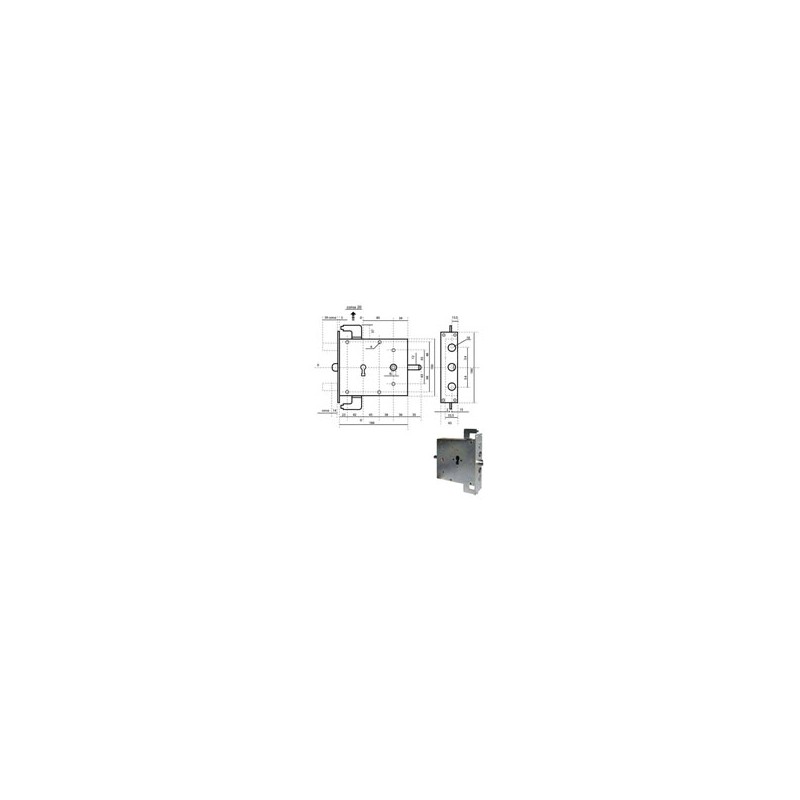 SERRATURA SIC.TRIPLICE DX CIL. 1900N2CIL POTENT