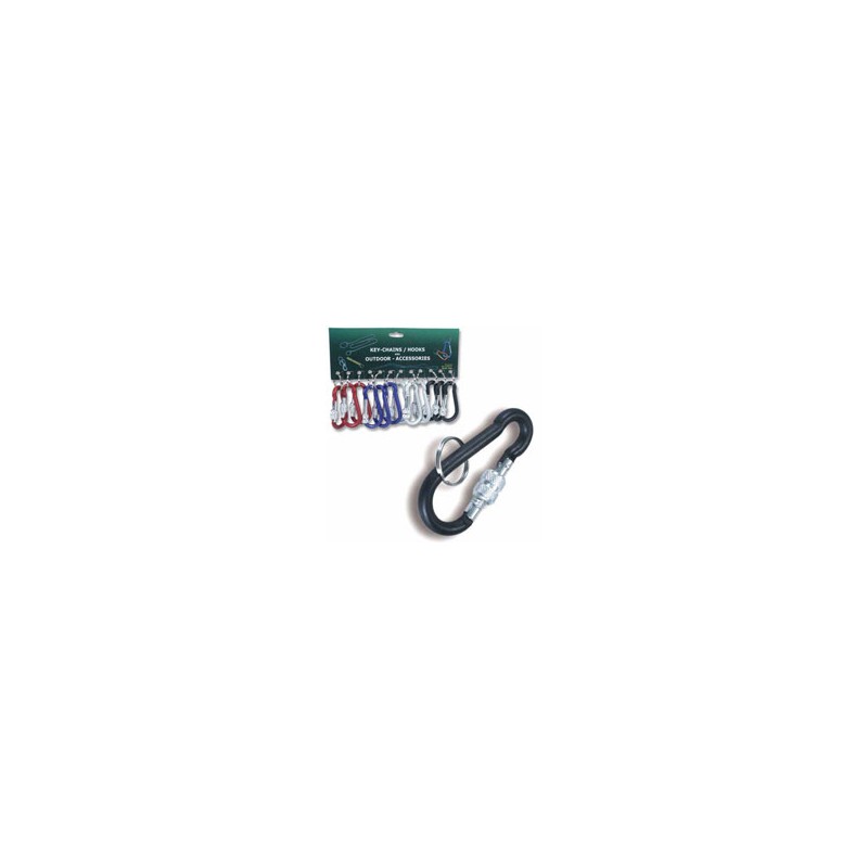 PORTACHIAVI ANELLO MOSCHETTONE LOCK 8 Pz 12 GEIT