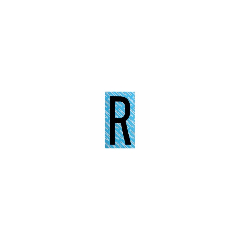 LETTERA ADESIVA NERA SERIE T80 R LETTERFIX