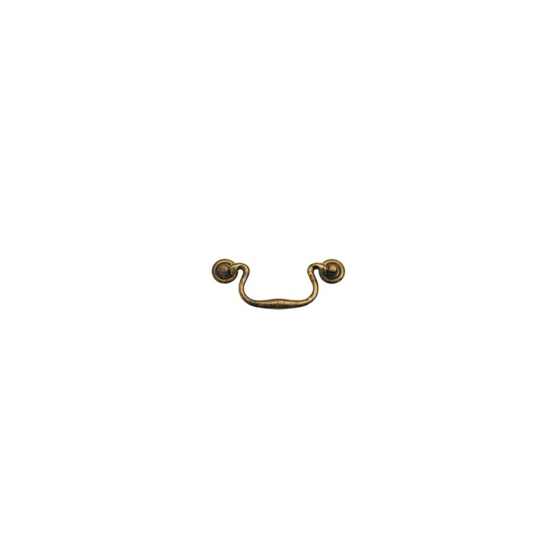 MANIGLIA SNODATA OTTONE ANTICO 96 2035 MS