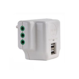 ADATTATORE TRIPLO 10A+T USB...
