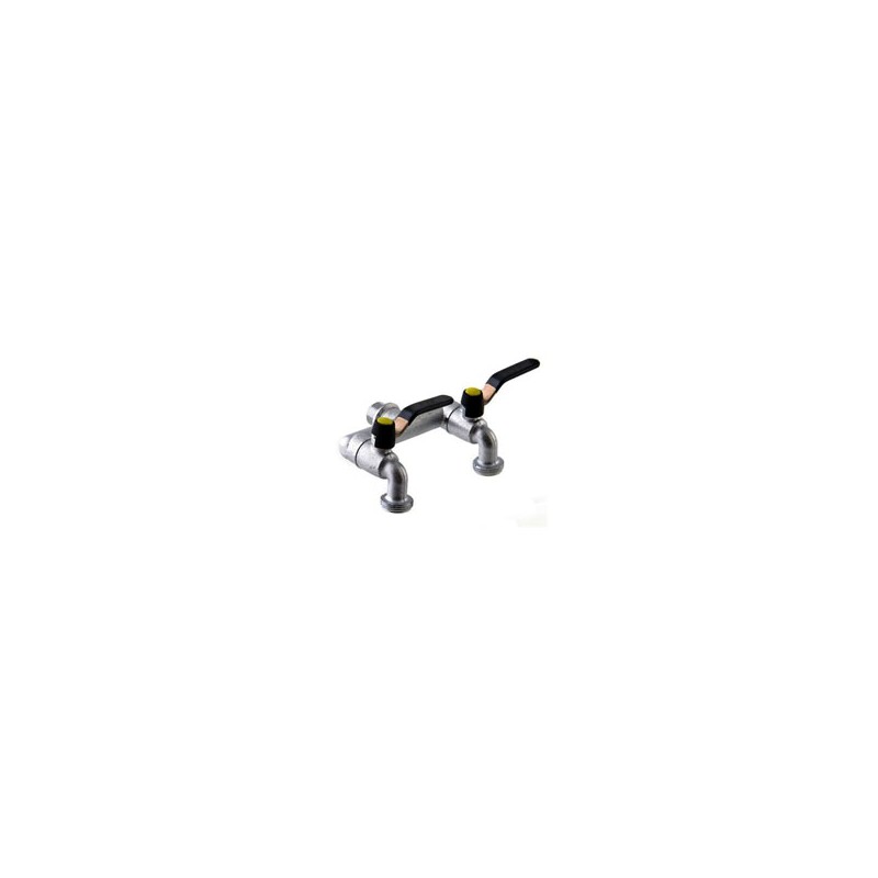PRESA 2 RUBINETTI 3/4F + 3/4M OTT 464B AQUATECH