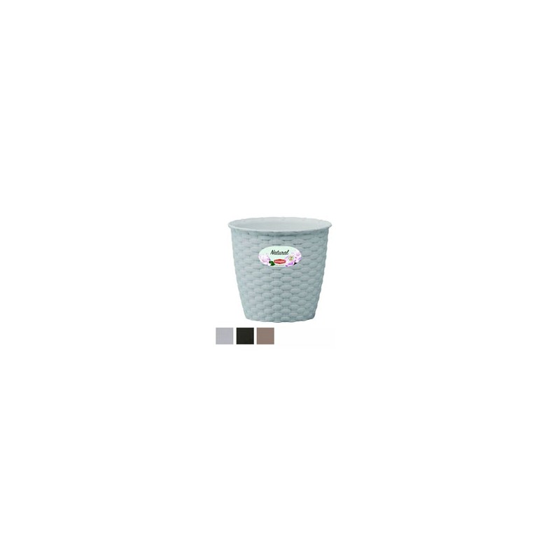 VASO NATURAL TONDO BIANCO 19 h 18 STEFANPL
