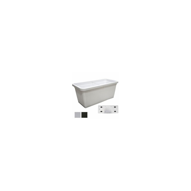 VASO NATURAL RETT. BIANCO 80x40 h 34 STEFANPL