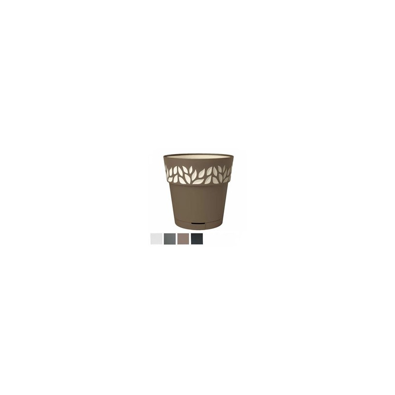 VASO CLOE TONDO RIS.ACQUA GRIGIO 30 h 29 STEFANPL